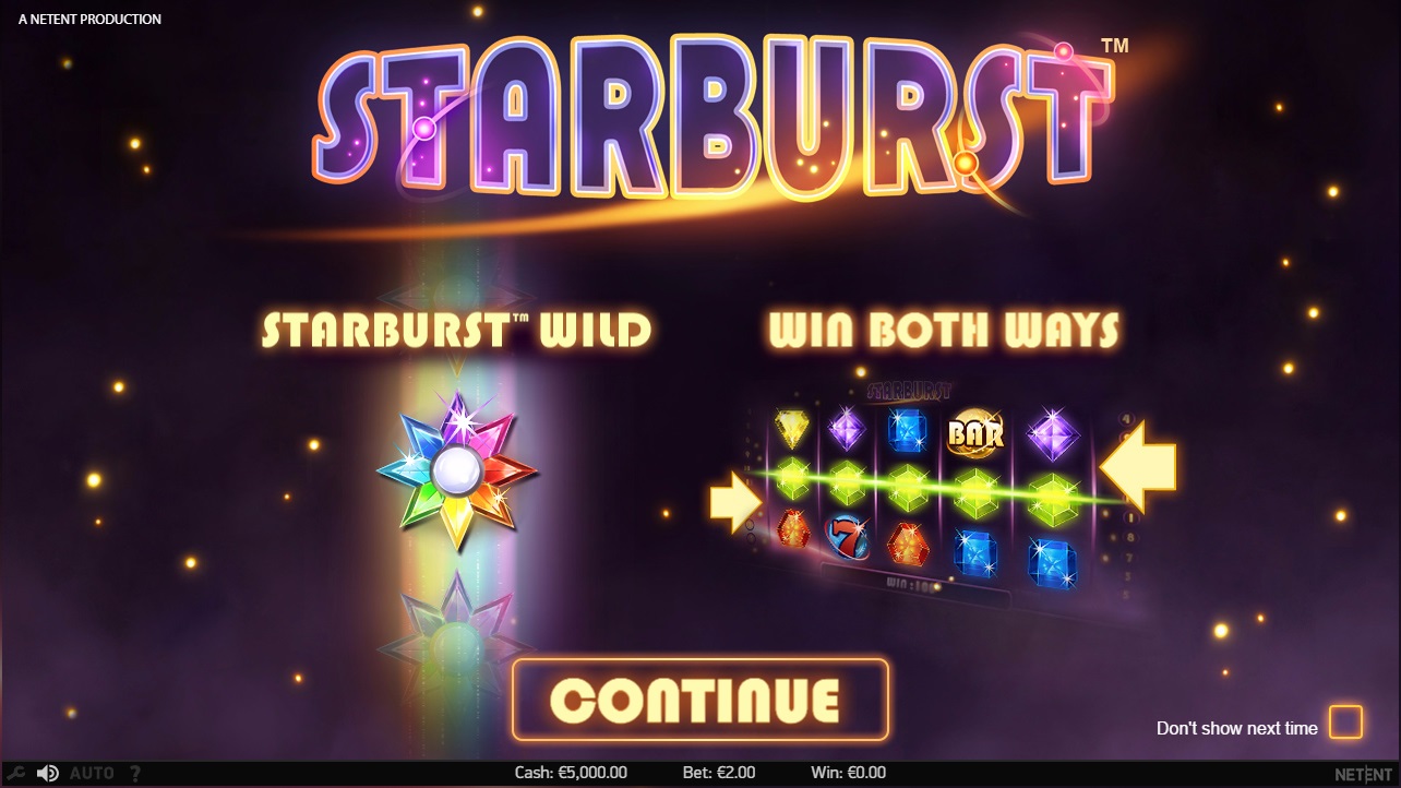 starburst играть